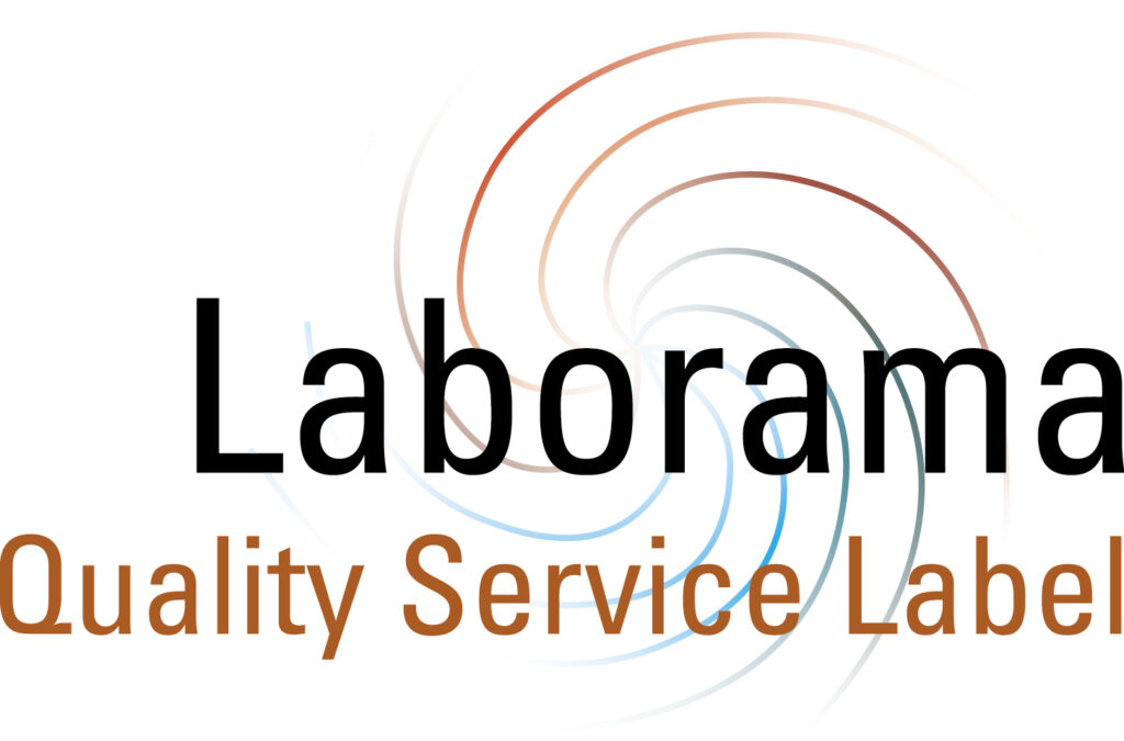Laborama quality service label van Led techno